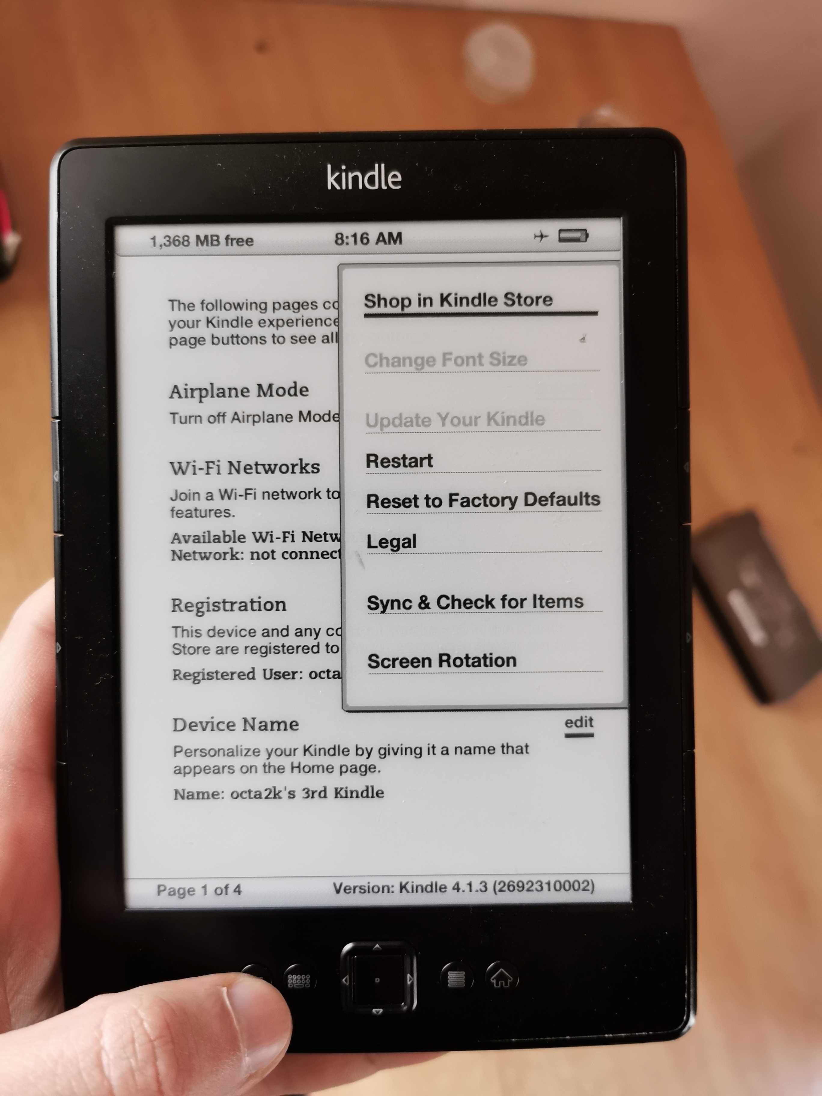 tableta ebook reader amazon kindle 5