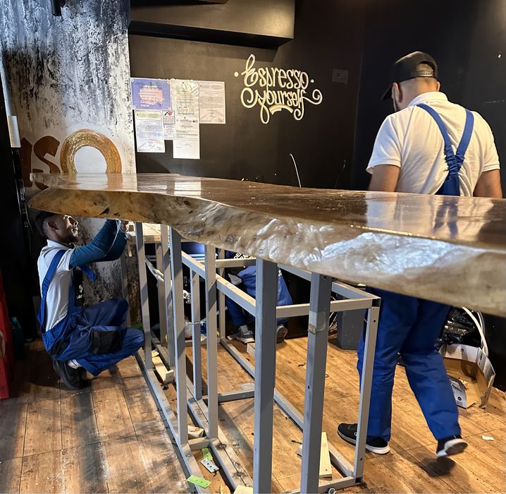 Lemn masiv Masute cafea lemn, unicat, bar lemn 4m