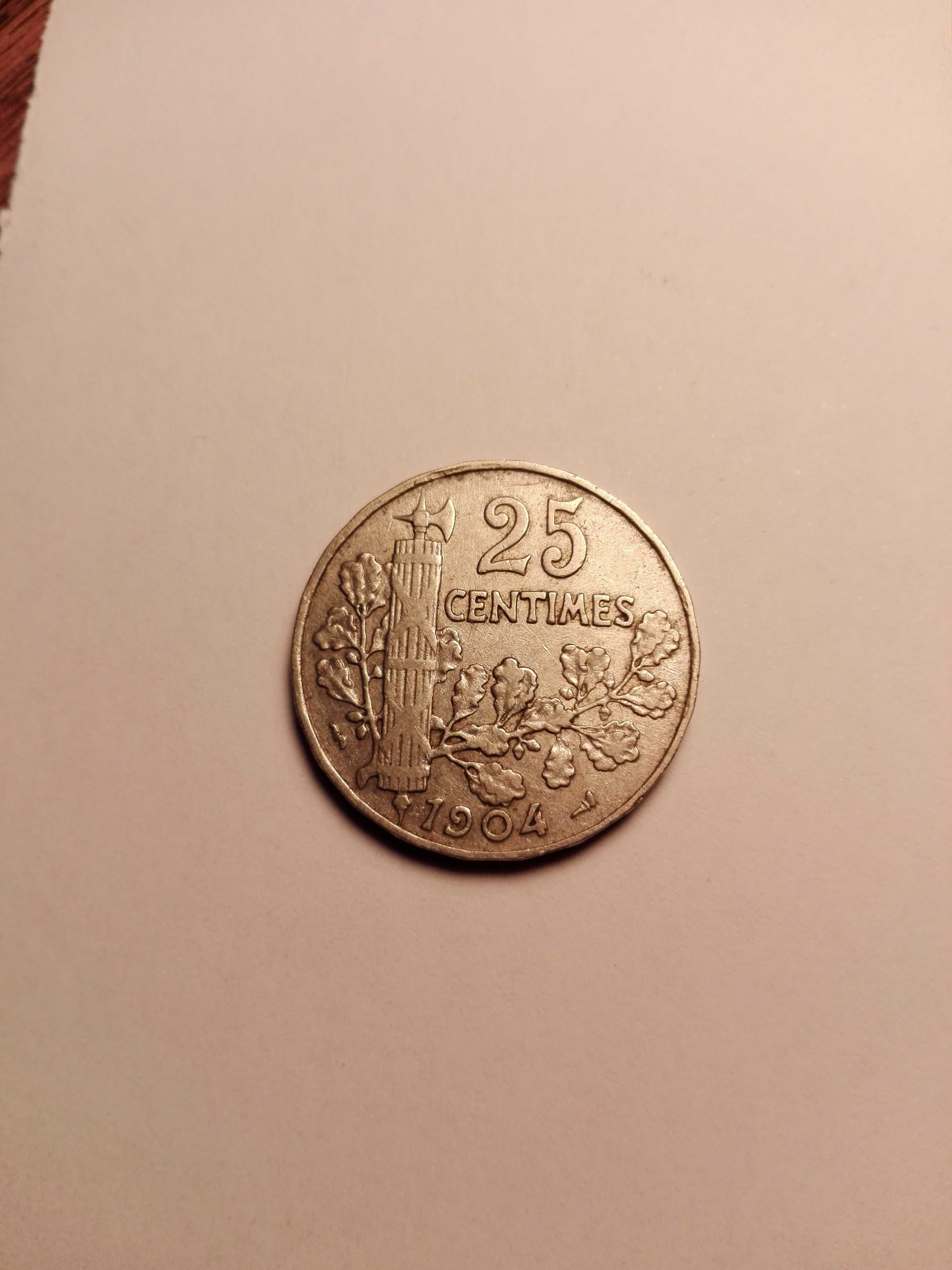 Vand moneda 25 centime 1904 ,  Republica Franceza