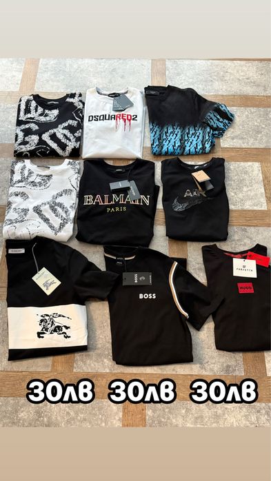 Маркови тениски Balmain, Amiri, Dsquared, Dolce & Gabbana
