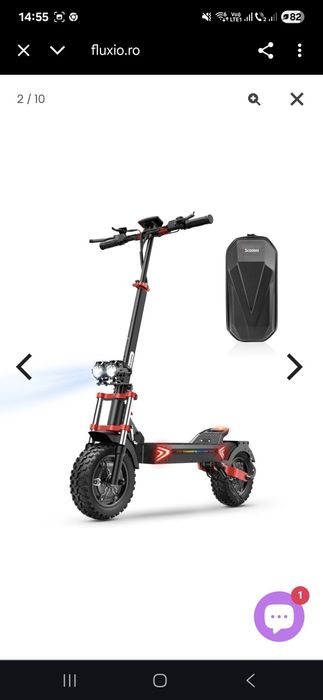 Trotinetă Electrică iScooter iX8 - Motor 2400W, Viteză 60 km/h, Auto