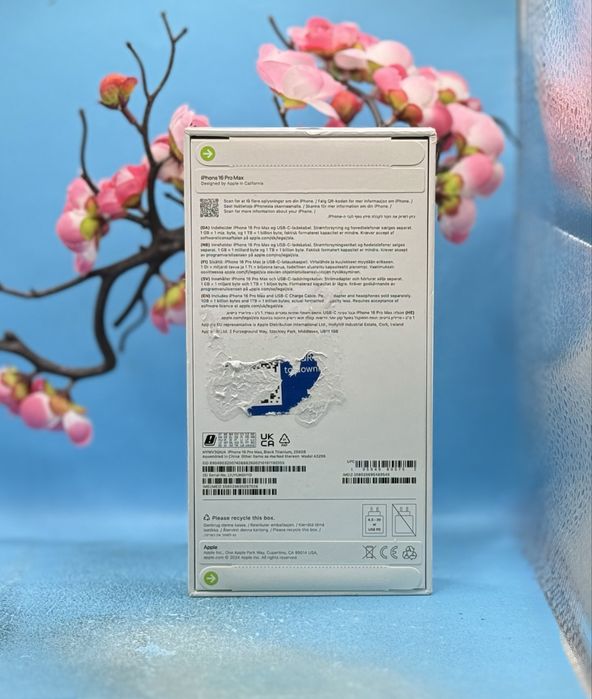 НОВ!!! Apple iPhone 16 Pro Max, 256GB, 5G, Black Titanium