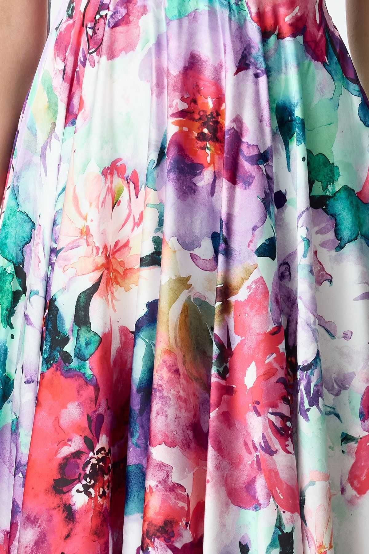 Rochie trendyol imprimeu floral marimea 42 noua cu eticheta