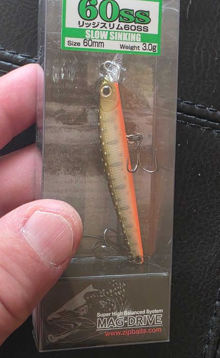 Воблер ZipBaits Rigge 60SS Slim Minnow Спининг Риболов  Раз.6 см.3 гр.
