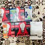Посуда разная, лампочки led,рюкзак,магнитофон