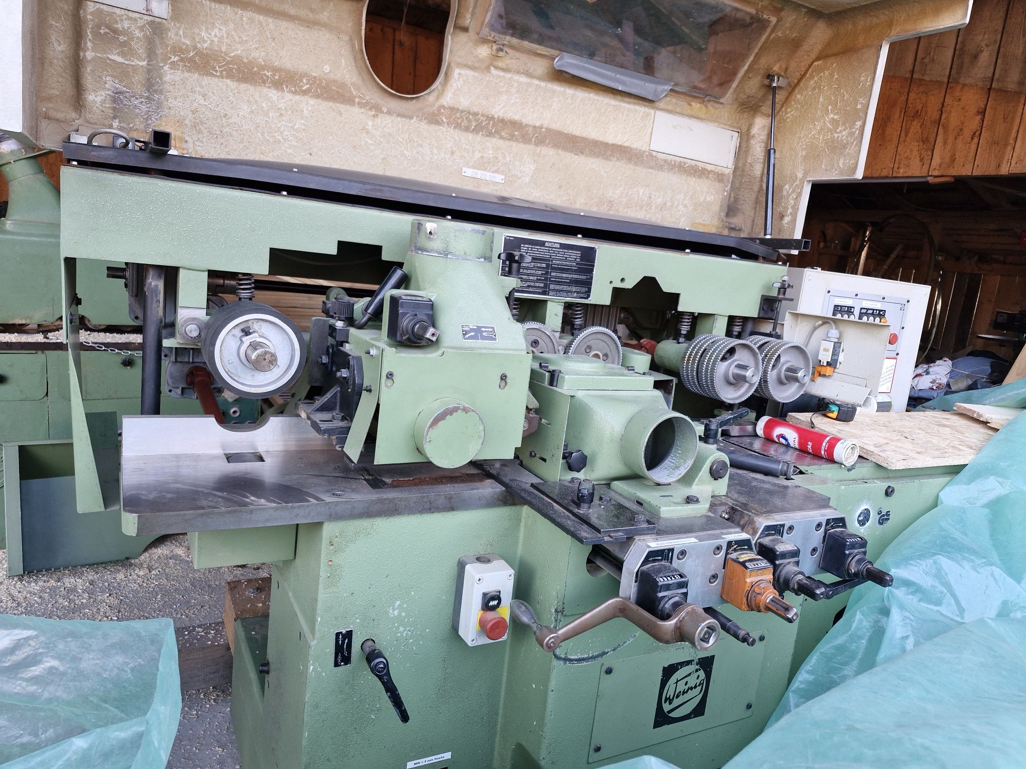 Masina lambriu 4 fete, weinig profimat 22N +exhaustor, rindea, abricht