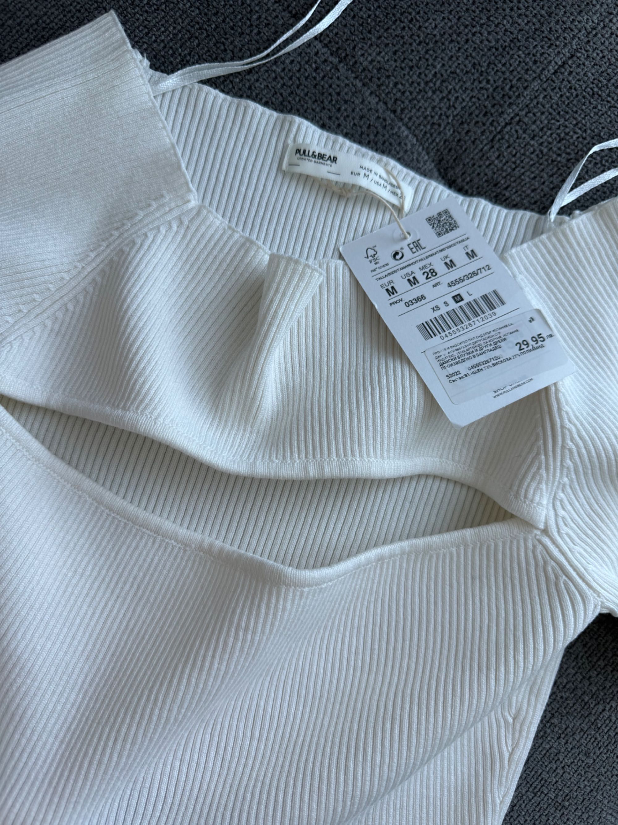 BERSHKA & Pull & Bear - нова блуза топ  размер S/M