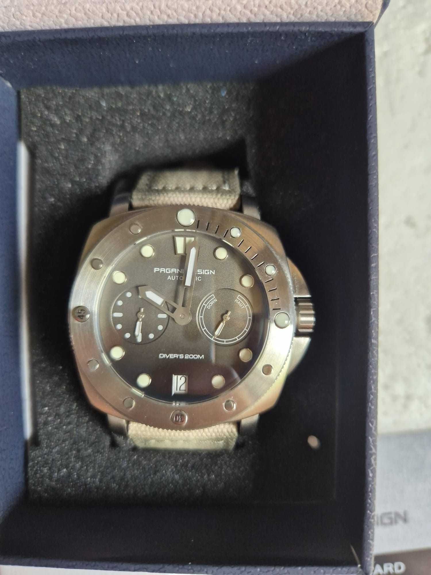 Ceas Pagani Design Automatic PD-1767 20ATM Safir