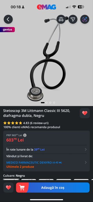 Stetoscop Littmann