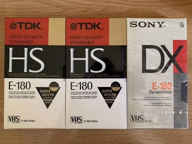 Продам запечатанные видеокассеты TDK и Sony