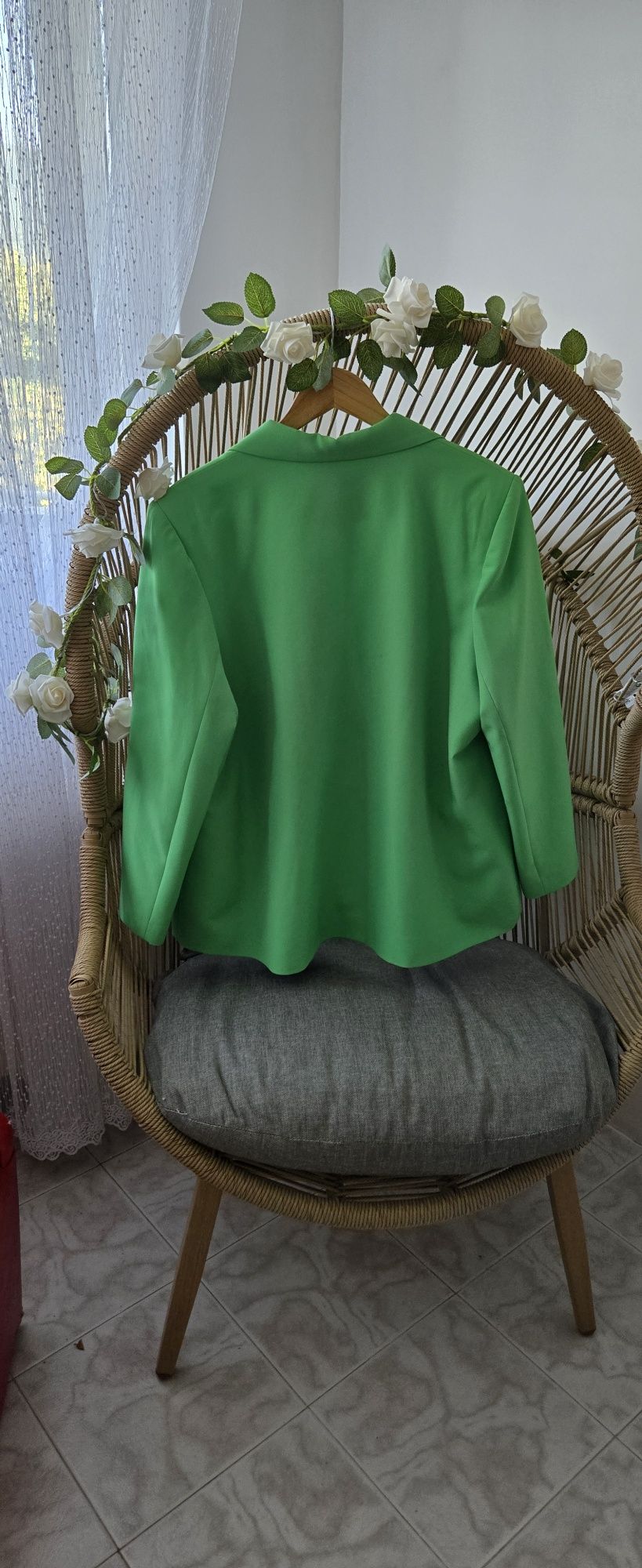Дамско сако зелено 50 52 EU 3xl 4xl 3хл 4хл гръдна: 125-132 см