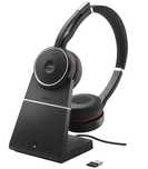 Jabra Evolve 75 UC Стерео слушалки Binaural Head-band Черно,