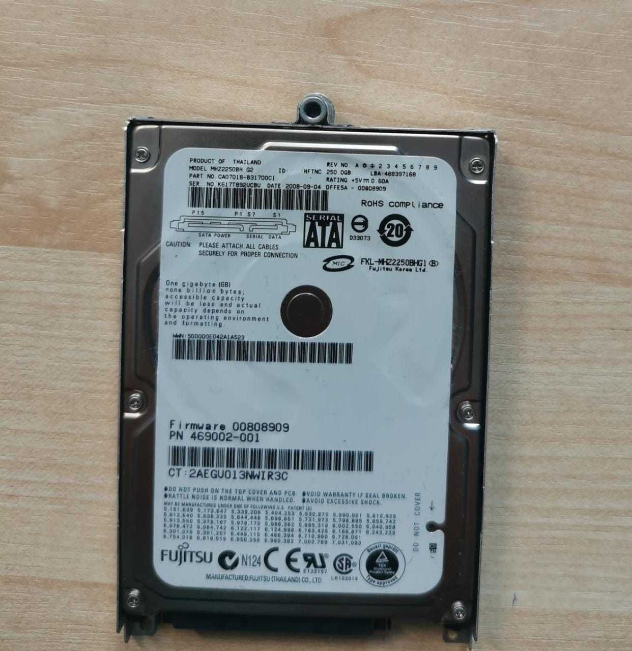 Жесткий диск Fujitsu MHZ2250BH G2 250Gb 5400 SATAII 2,5" HDD