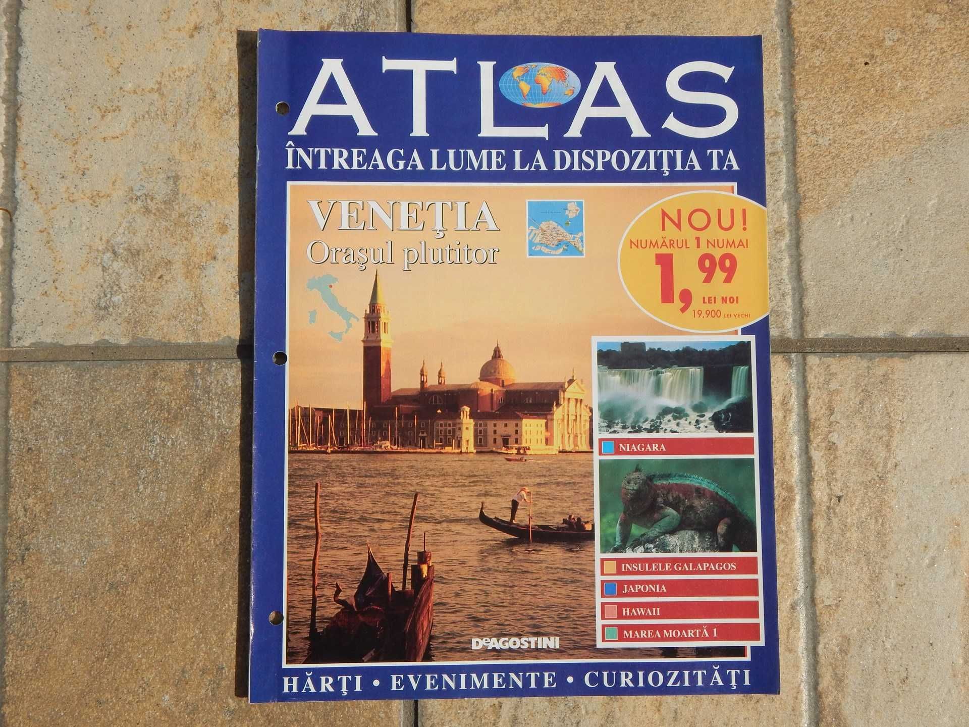 Revista Atlas nr. 1 2006 Venetia Japonia Hawaii Niagara Marea Moarta