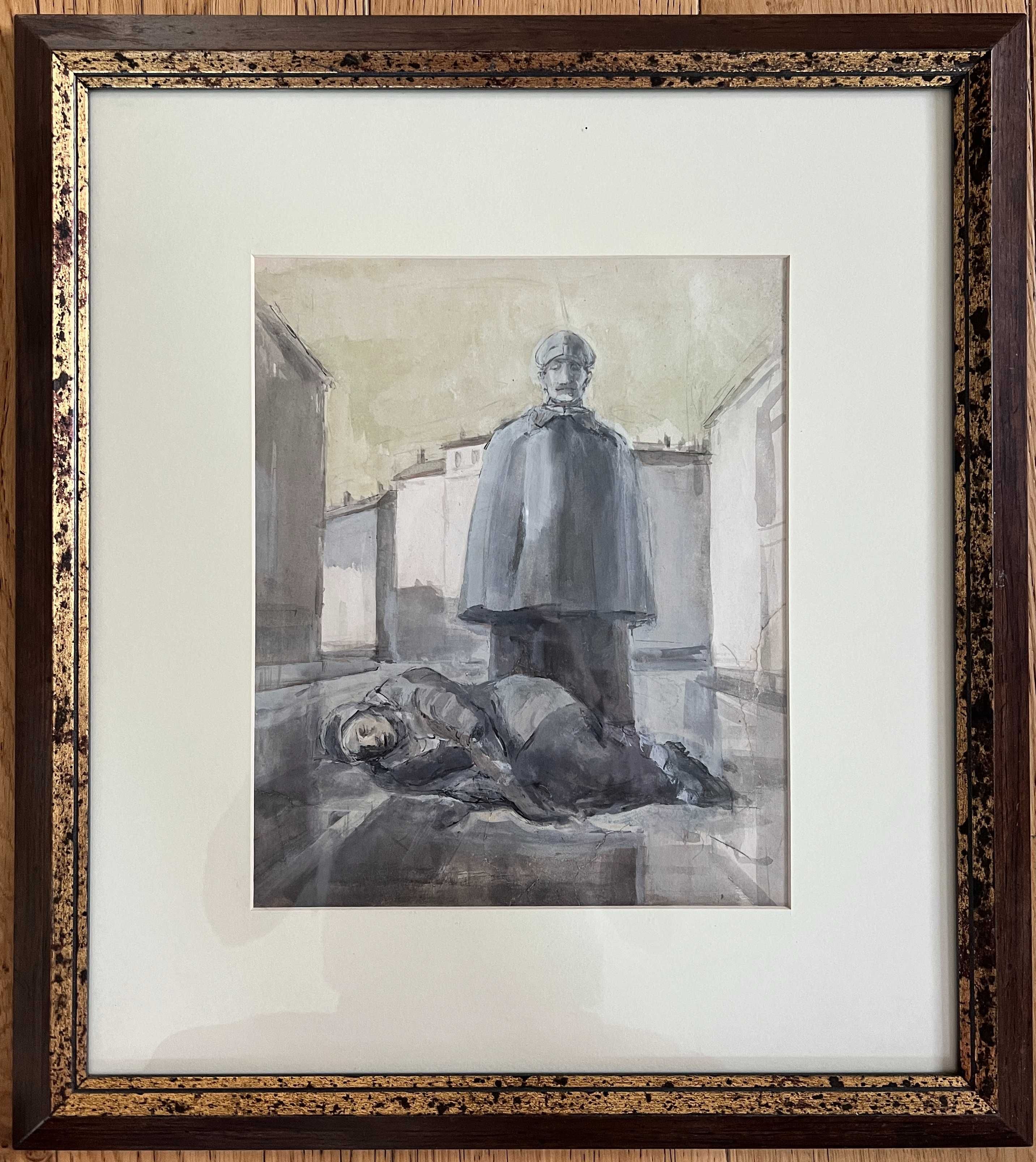 Картина - Илия Петров (1903-1975) 24/28см, аĸварел