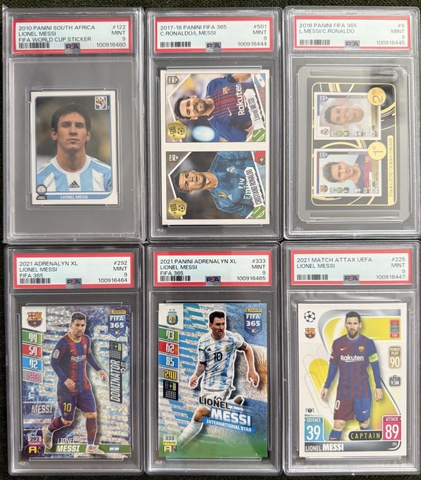 Panini Topps diverse Carduri/Stickere autentificate si gradate de PSA