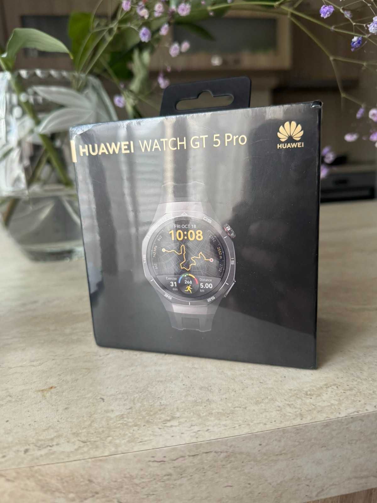Huawei Watch GT 5 Pro Black Rubber - 46 mm – Чисто нов, 3 г. гаранция