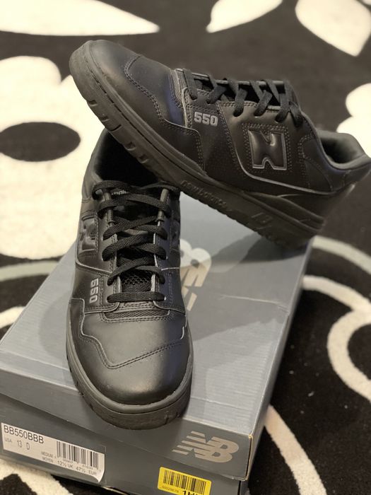 New balance 550 Triple Black номер 47,5