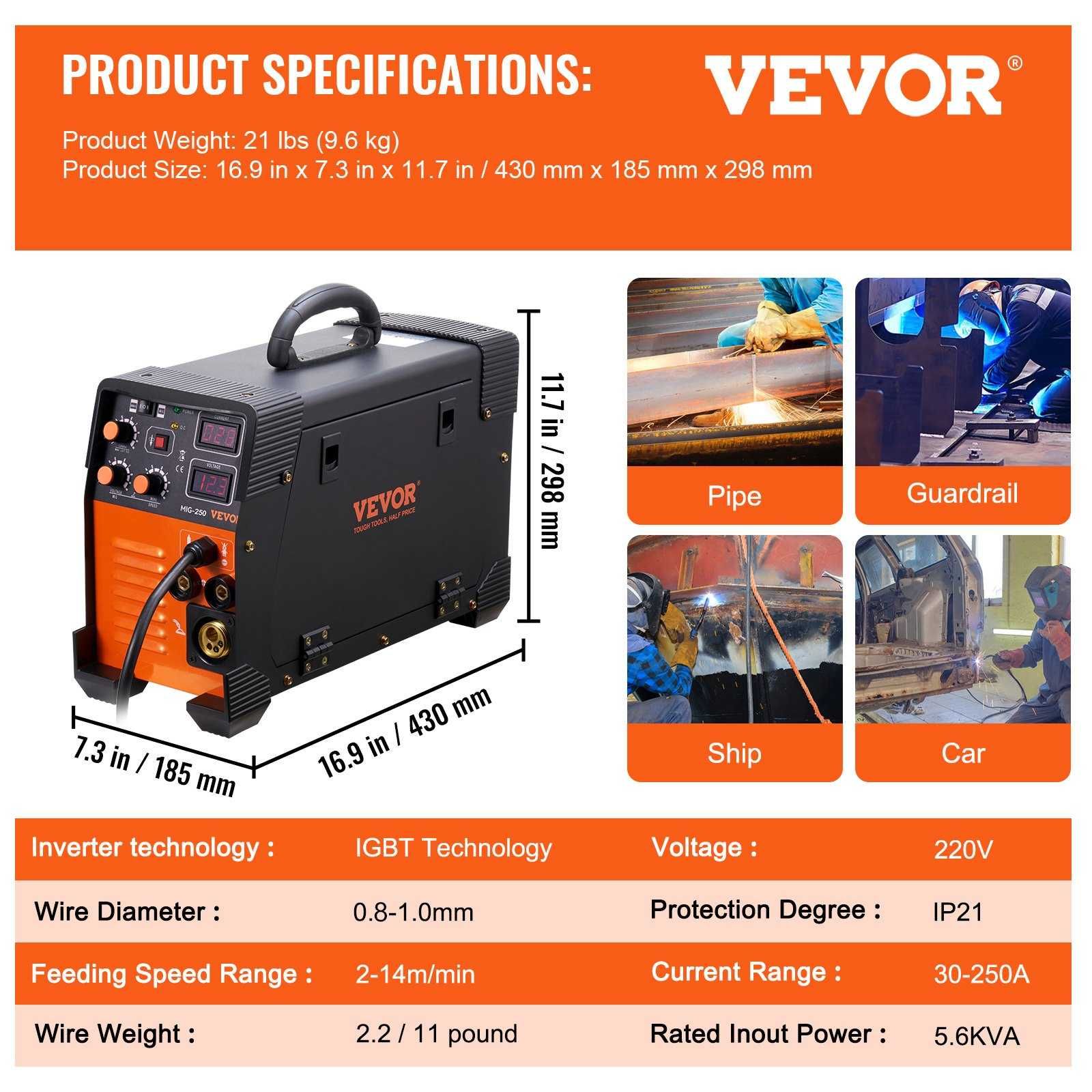 Aparat Sudura 3 in 1 VEVOR
