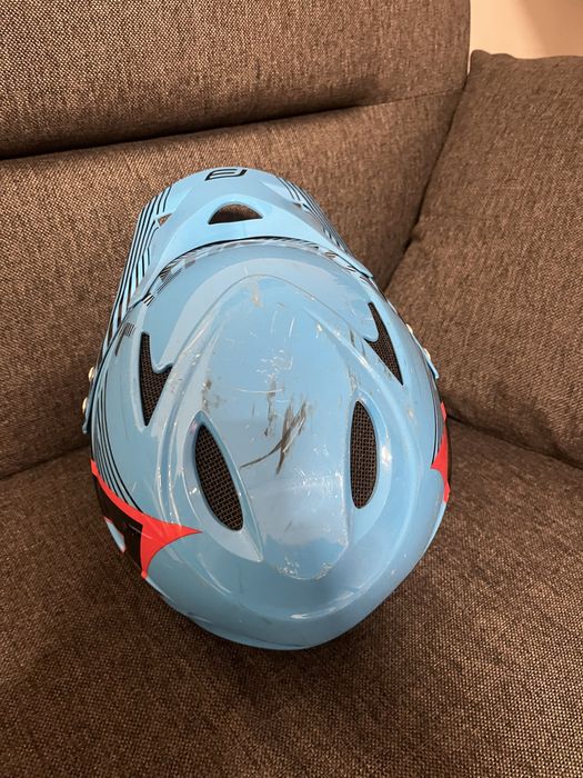 Каска за колело синя