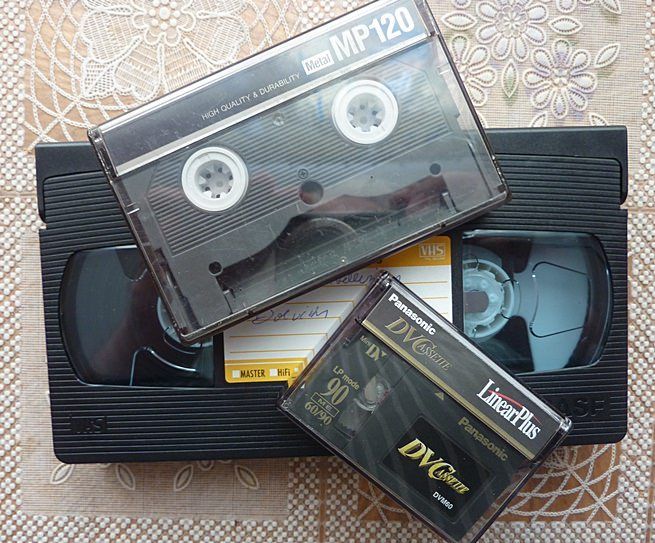 Оцифровка видео-кассет, VHS, VHS-C, MiniDV, Hi8, Digital 8, Кассеты