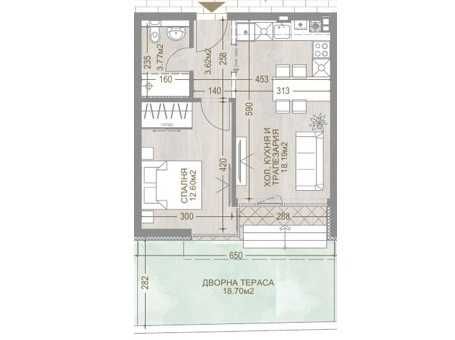 Продава  2- стаен апартамент в затворен комплекс в Манастирски Ливади