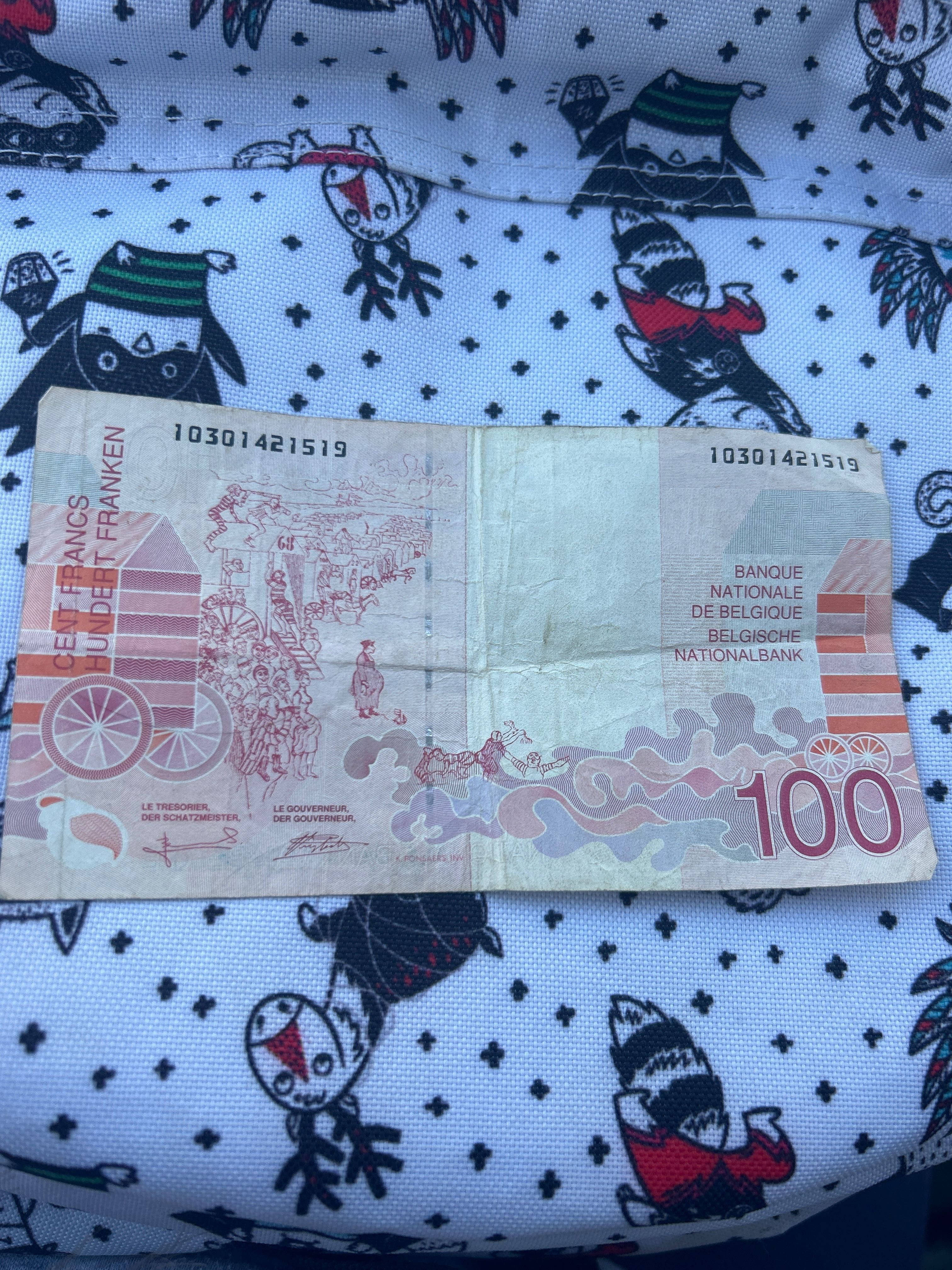 Bancnota de 100 Franci Belgieni