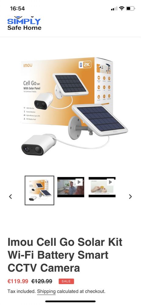 Безжична Imou Cell Go е Wi-fi IP камера и соларен панел