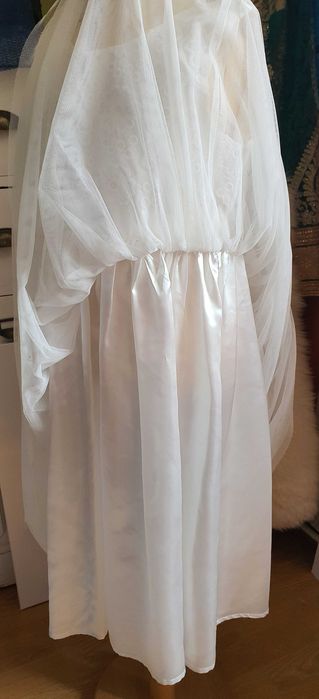 Rochie alba pentru fete eleganta varsta 8 ani