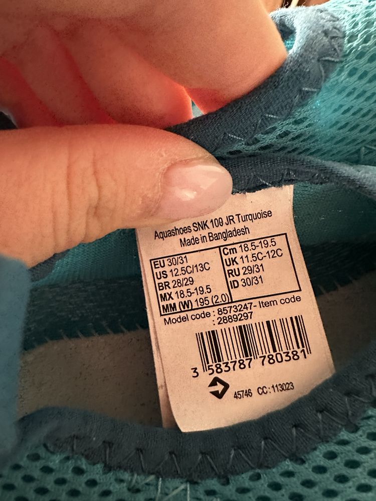 детски аква обувки 30-31 decathlon