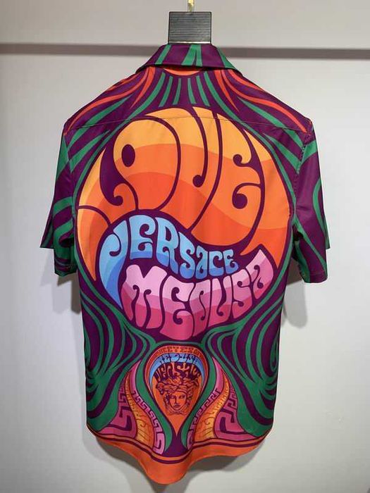Versace Men's Medusa Music Printed Shirt