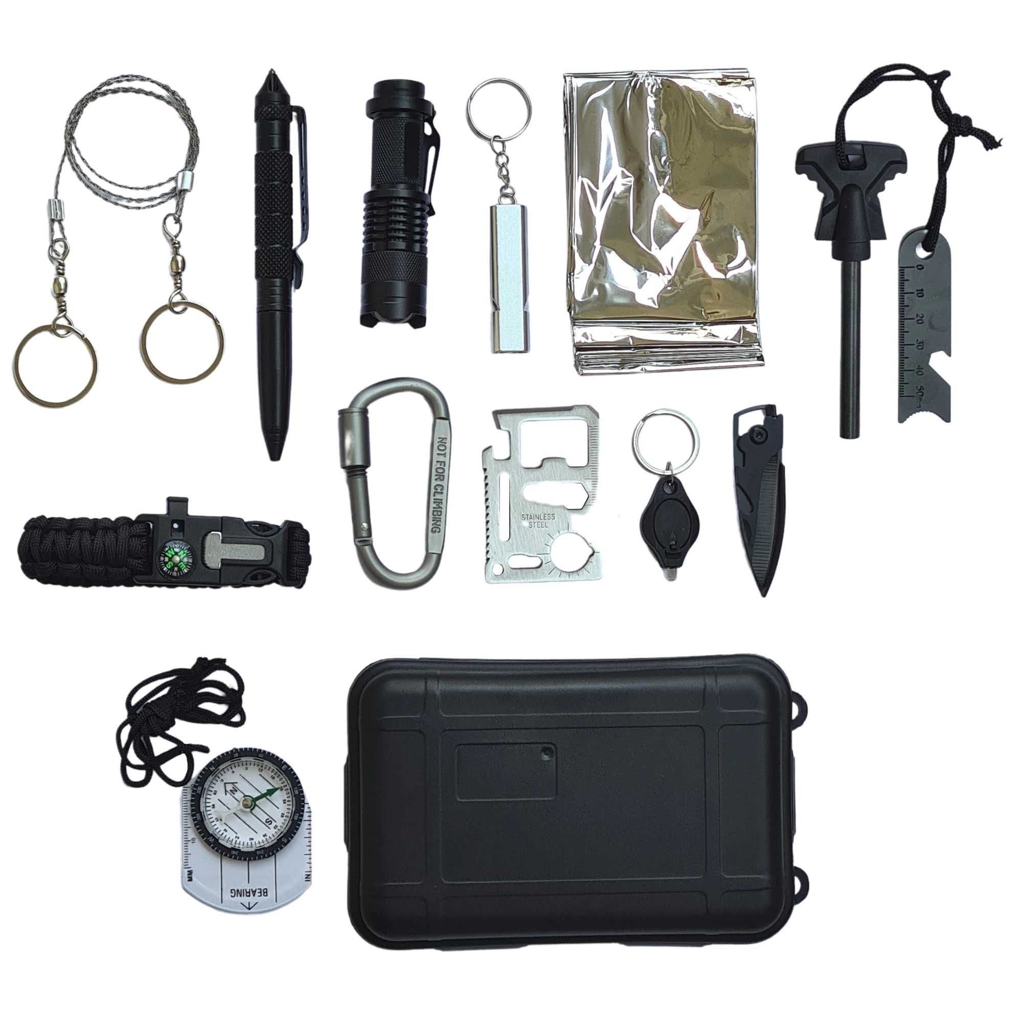 Kit tactic supravietuire TigerClaw, multifunctional 14 in 1