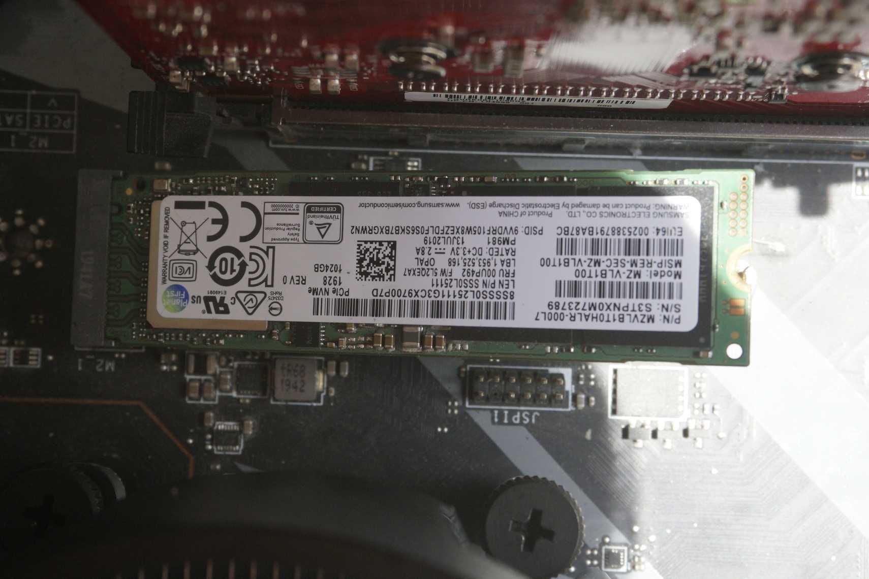 [1TB] NVMe m.2 SSD Samsung 1000GB MZVLB1T0HALR - 3500/2400mbs /Вкл.ДДС