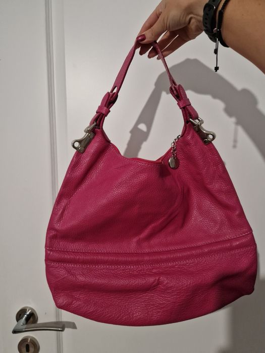 Vand o piele naturala, stil Musette, roz