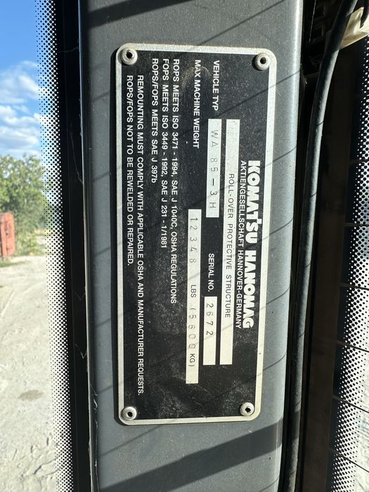 Incarcator frontal Komatsu WA85-3