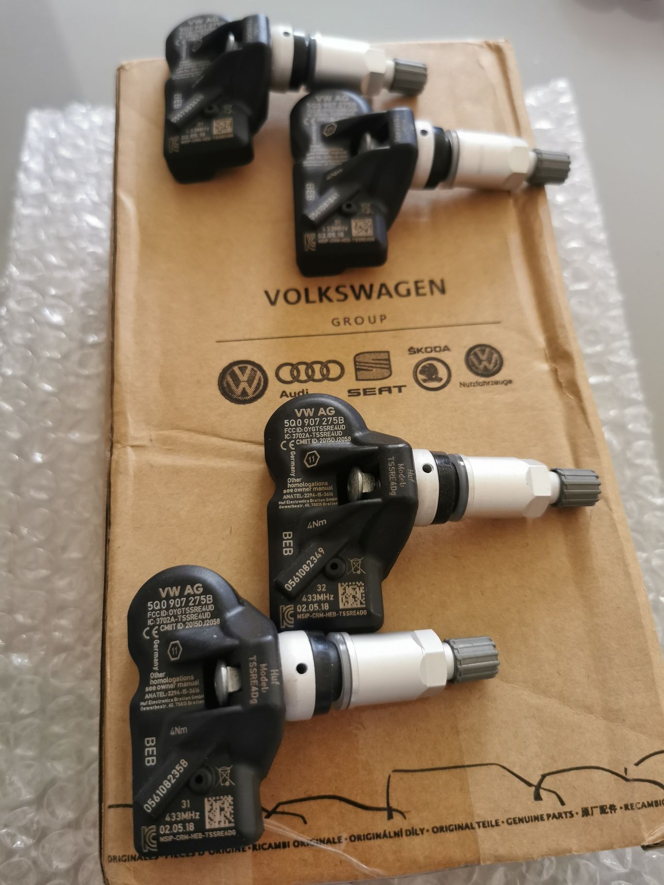 Set 4 Senzori presiune roti Vw Passat B8 Arteon Touran Tiguan Touareg