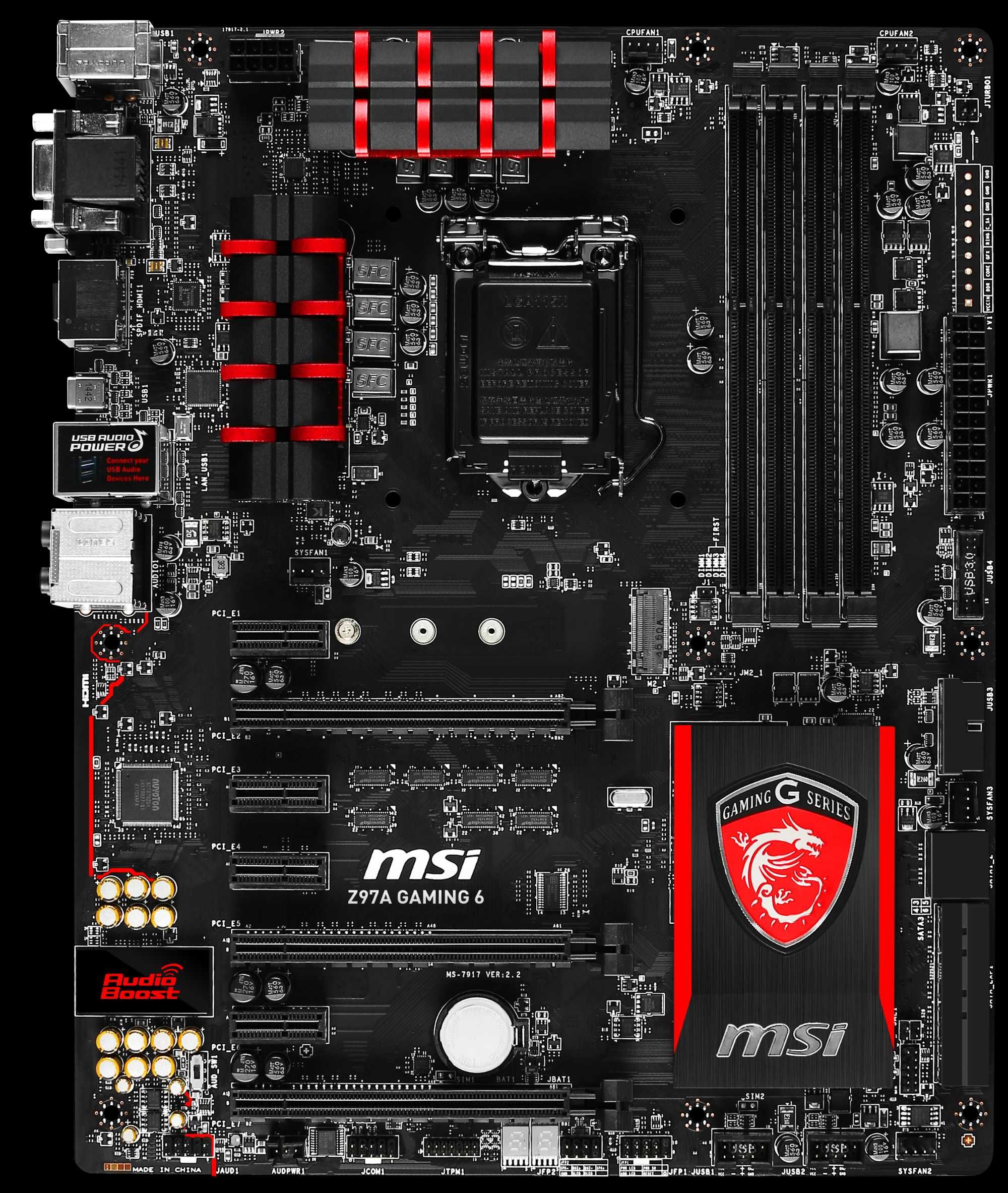 Дъно Дънна платка MSI Z97A GAMING 6 1150 DDR3 OVERCLOCK