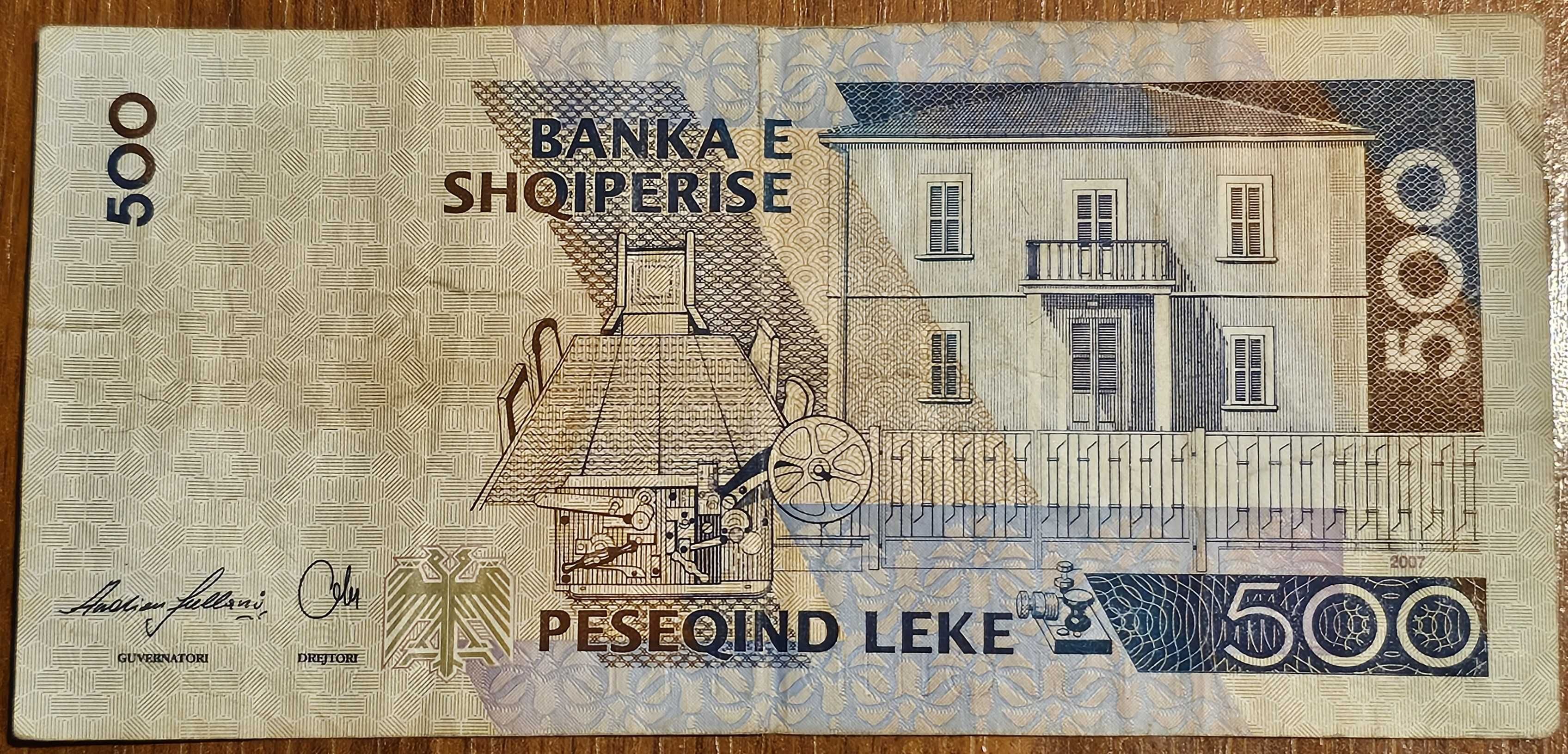 500 leke 2007, Albania, circulată