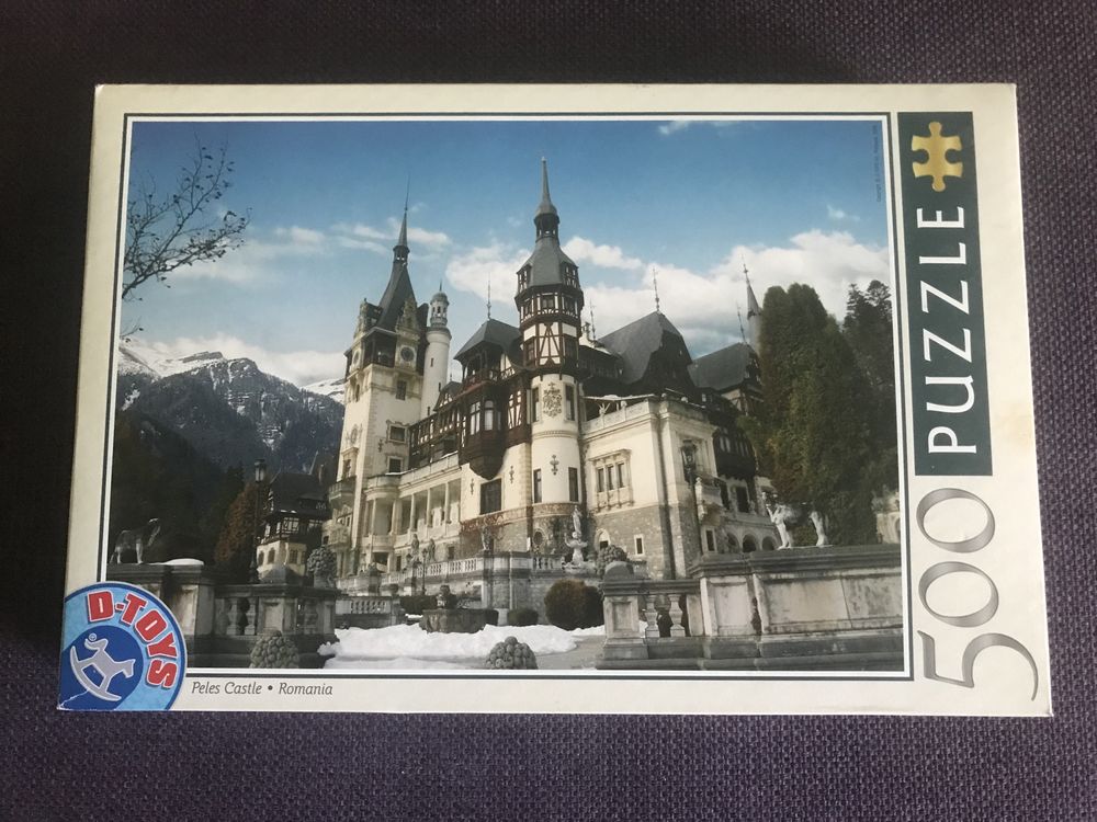 Puzzle frumos cu Castelul Peleș din Sinaia