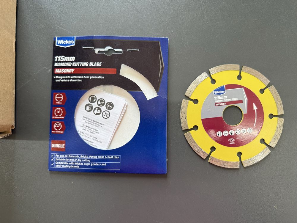 Set 3 Discuri  profesionale taiat zidarie , 115 x 22.23, Wickes