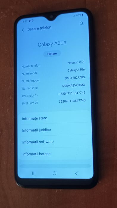 SAMSUNG Galaxy A20E  4G  LTE