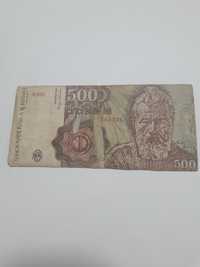 bancnota 500 lei vechi Constantin Brâncuși 1991