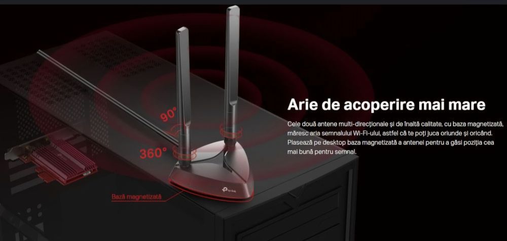 Placa Wifi Bluetooth Intel Wi-Fi 6 AX200 (Archer TX3000E)
Intel Wi-Fi