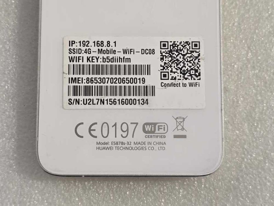 Modem Huawei E5878s-32 4G LTE FDD 150Mbps WiFi Mobile Hotspot
