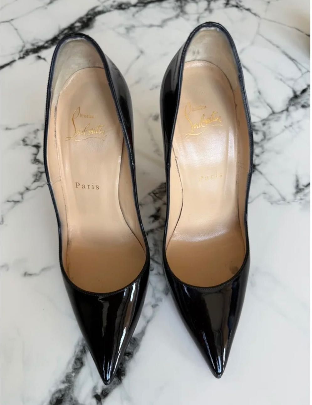 Оригинални черни Louboutin So Kate номер 37,5 12 см ток