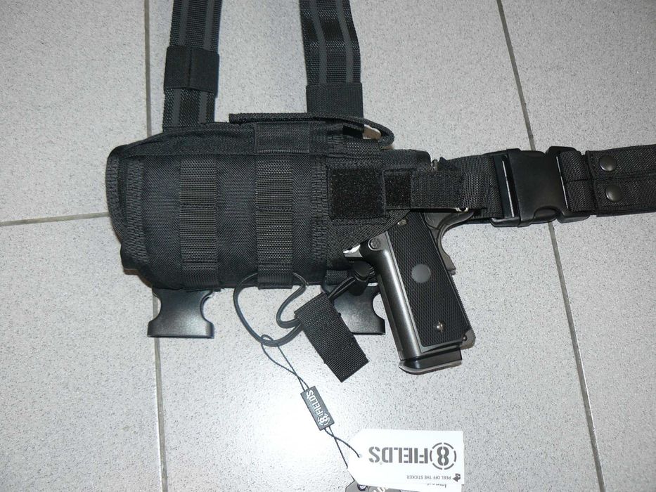 Toc Pistol 2 Ways Mana Stanga Cu Prindere Pe Picior,Nou,Black 8FIELDS