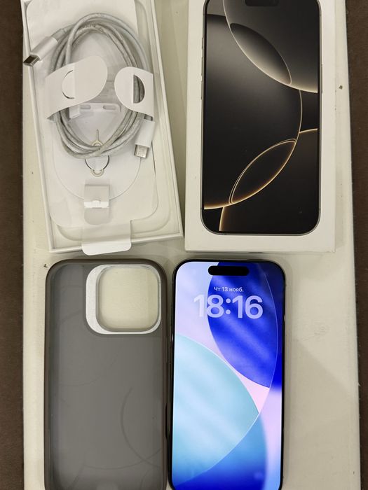 Продаю срочно айфон 16 про акб97 в новом состояний без ремонта срочно