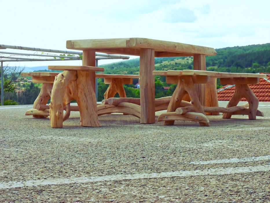 Градиски комплект от Масивен Дъб и Габър – РЪЧНА ИЗРАБОТКА