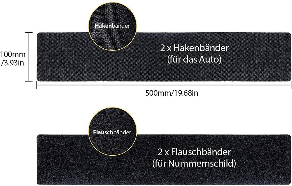 безрамков държач за регистрационен номер , комплект за две рамки , ...