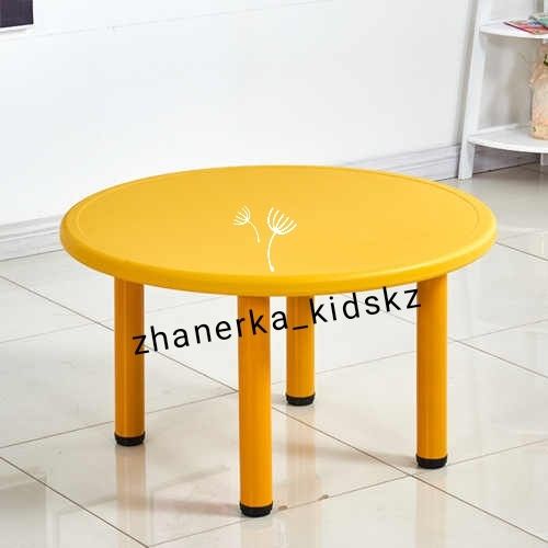 Столы прямые, столы круглые и стулья для детского сада